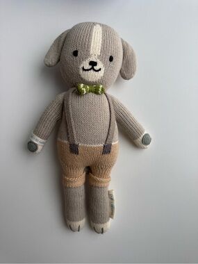 Cuddle + Kind Knit “Noah the Dog”. 32cm(13inch). Grey